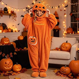 Unisex Halloween Pumpkin Onesie Pajamas