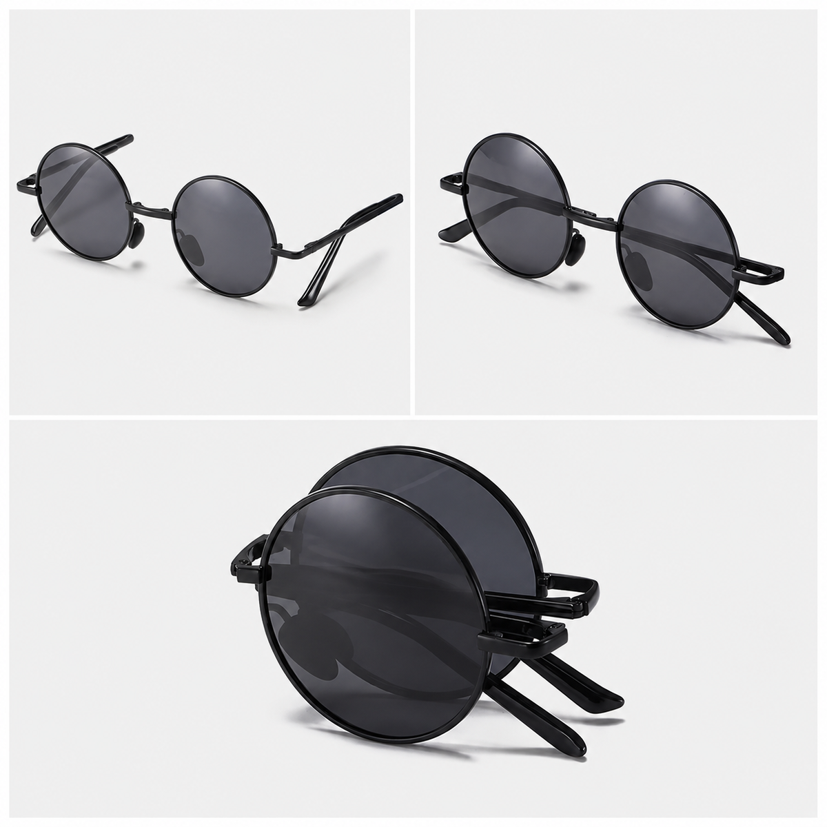 Adaptalens Fold Round Polarized Myopia Sunglasses