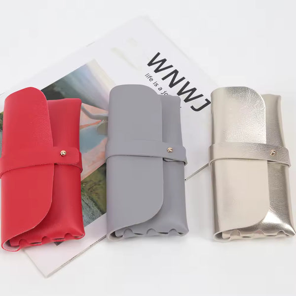 Adaptalens PU Leather Soft Glasses Bag