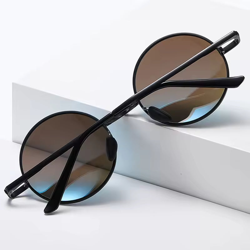 Adaptalens Fold Round Polarized Myopia Sunglasses