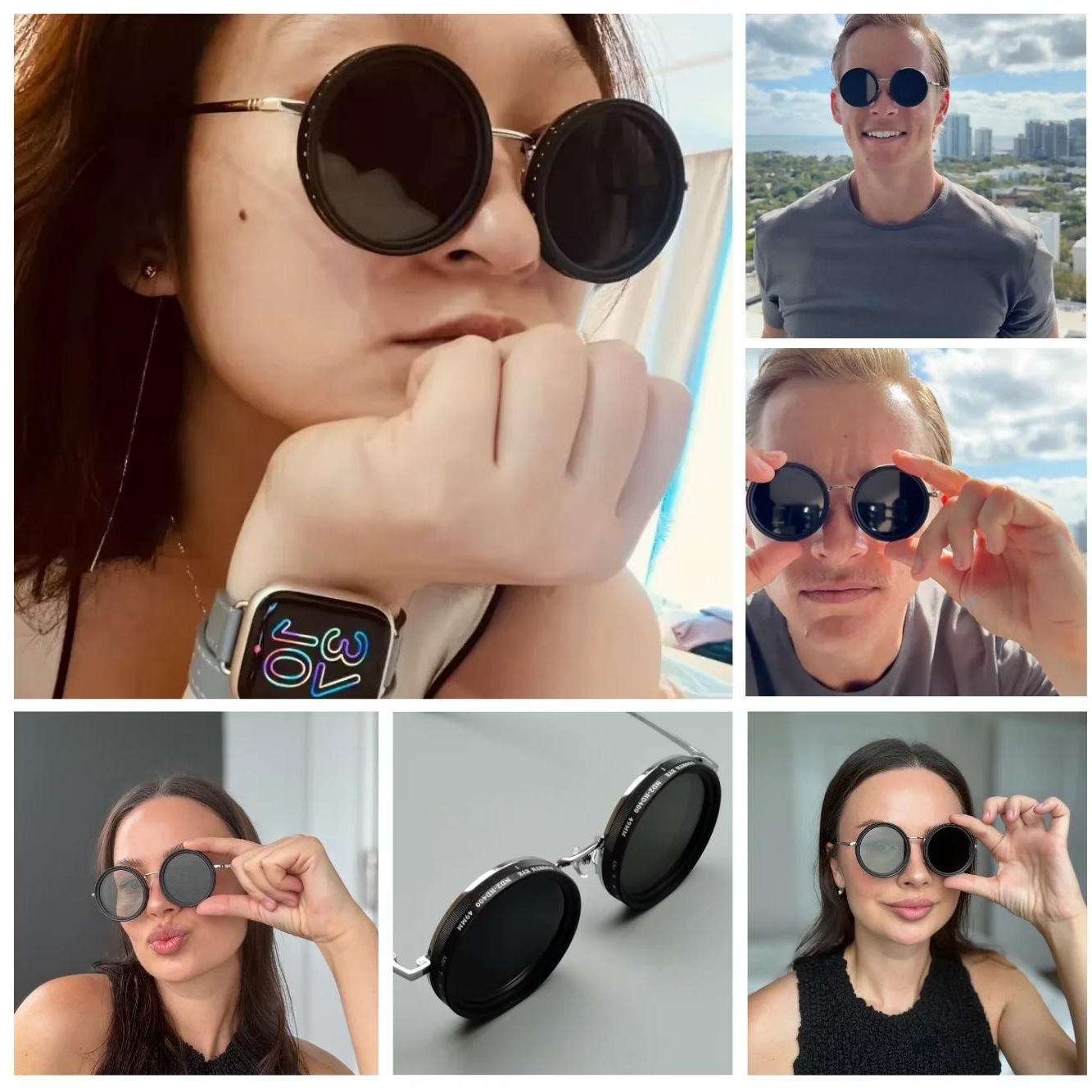 Adaptalens manually adjustable shade sunglasses