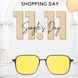 Adaptalens Sun + Eye + Night Vision + 3D + Blue Shade Glasses